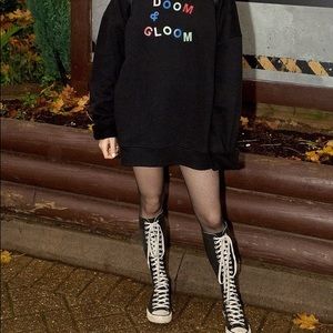 Knee high all star converse